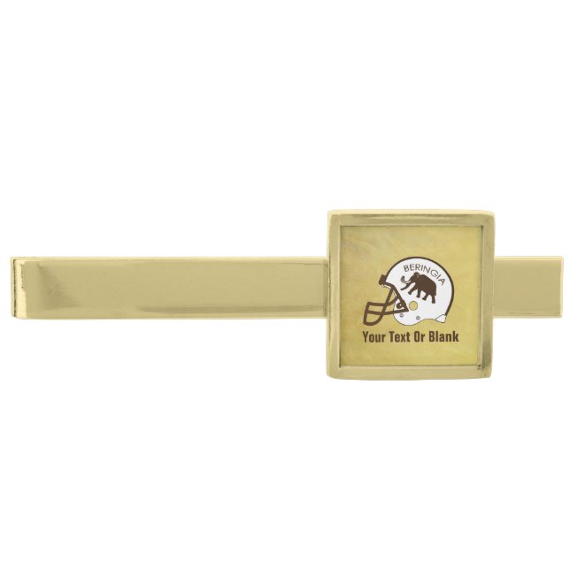 University of Beringia Football Gold Finish Tie Bar (Front)