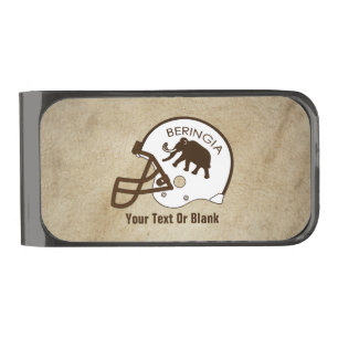 University of Beringia Football Gunmetal Finish Money Clip