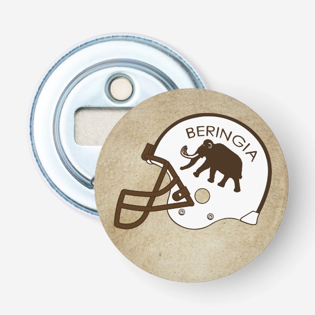 University of Beringia Football Helmet Bottle Opener (Front)