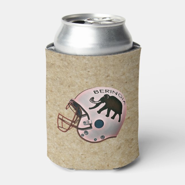 University of Beringia Football Helmet Can Cooler (Can Front)