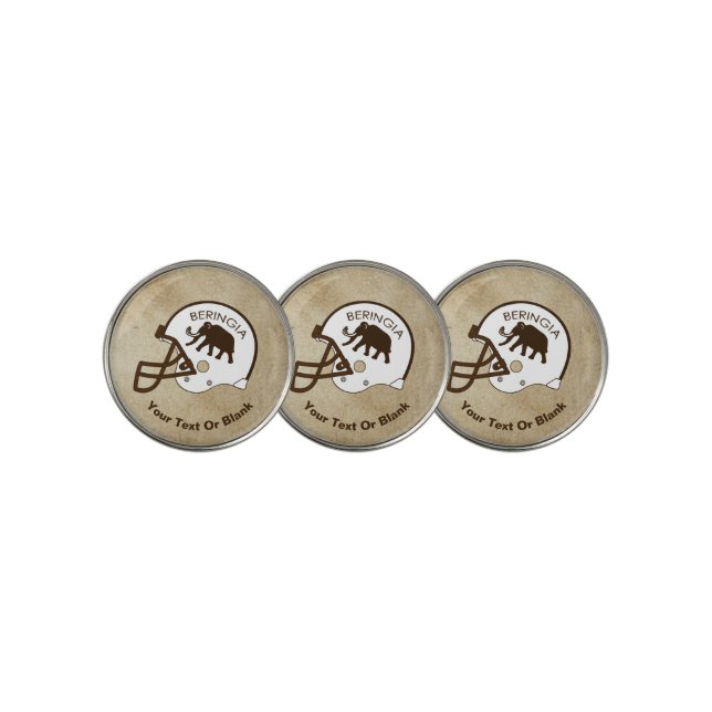 University of Beringia Football Helmet Golf Ball Marker (3 Up)
