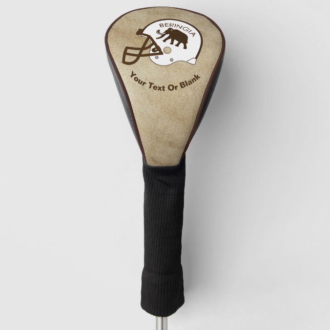 University of Beringia Football Helmet Golf Head Cover (Front)