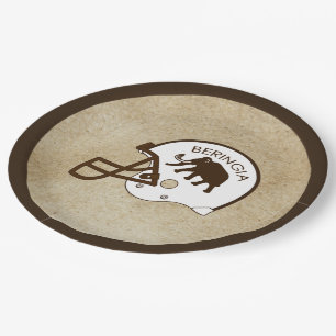 University of Beringia Football Helmet Paper Plates