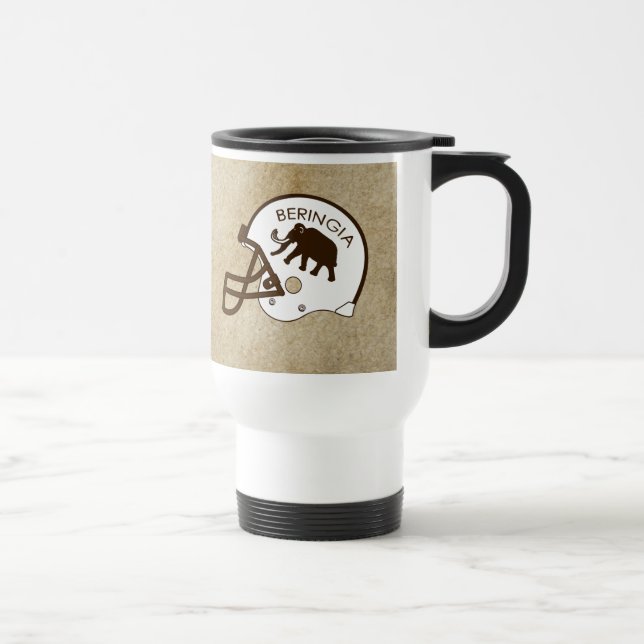 University of Beringia Football Helmet Travel Mug (Right)