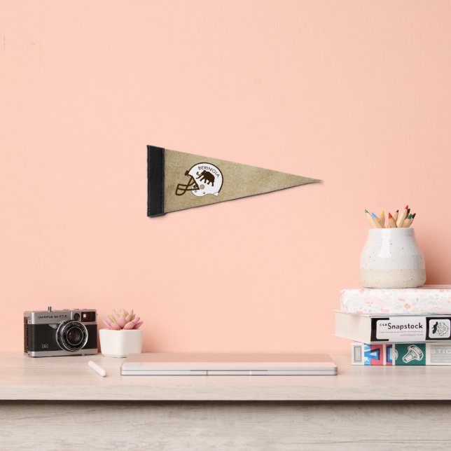 University of Beringia Football Pennant Flag (Insitu 2)