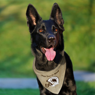 University of Beringia Football Pet Bandana Collar