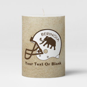 University of Beringia Football Pillar Candle