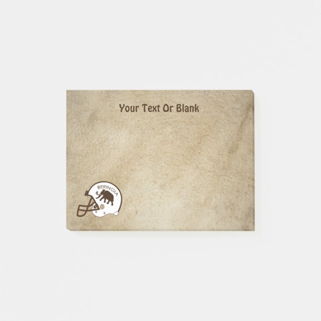 University of Beringia Football Post-it Notes (Front)