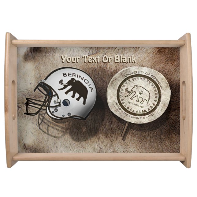 University of Beringia Football Serving Tray (Front)