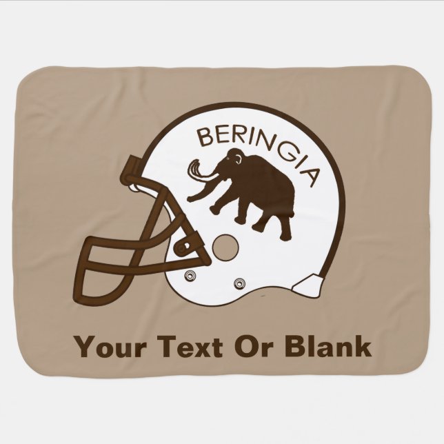 University of Beringia Football Swaddle Blanket (Horizontal)