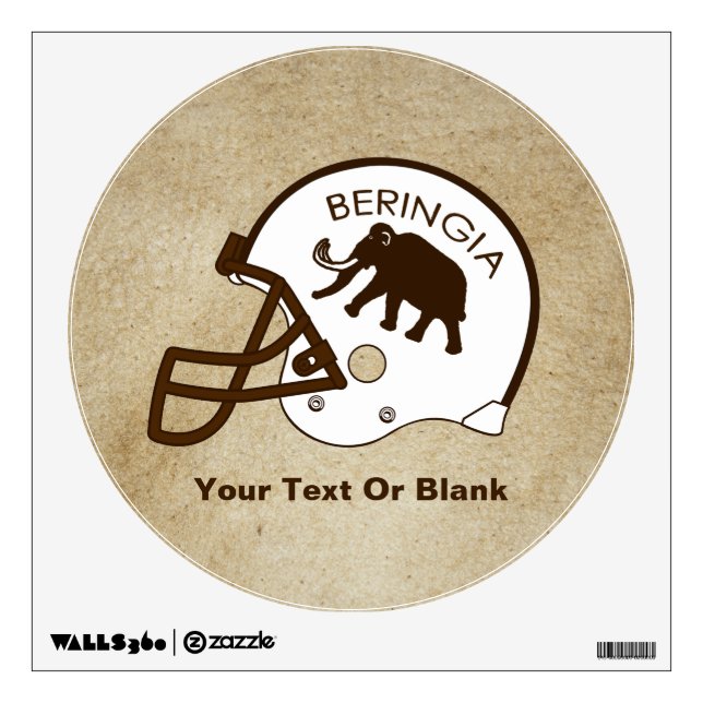 University of Beringia Football Wall Decal (Front)