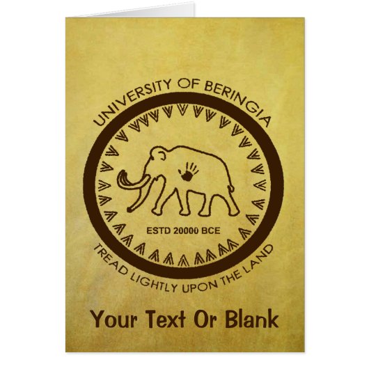 University of Beringia Mammoth Cards (Front)