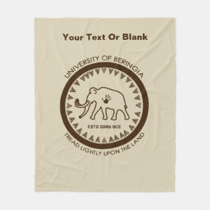 University of Beringia Mammoth Fleece Blanket