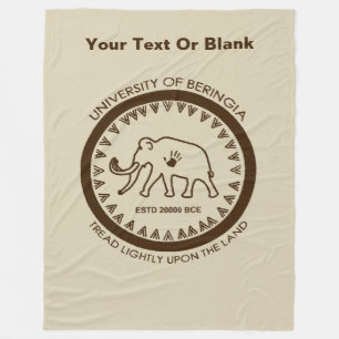 University of Beringia Mammoth Fleece Blanket