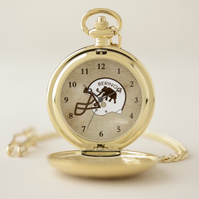 University of Beringia Mammoth Helmet Pocket Watch (Inside)
