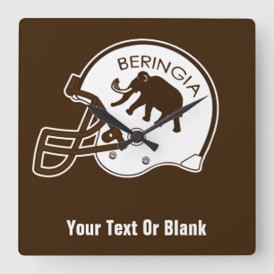 University of Beringia Mammoth Helmet Square Wall Clock