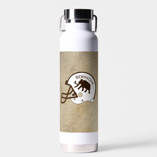University of Beringia Mammoth Helmet Water Bottle (Front)