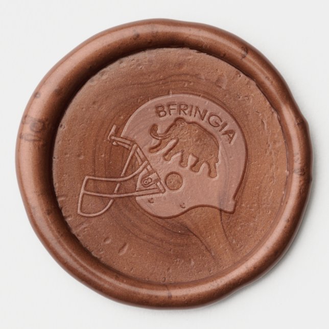 University of Beringia Mammoth Helmet Wax Seal Sticker (Front)