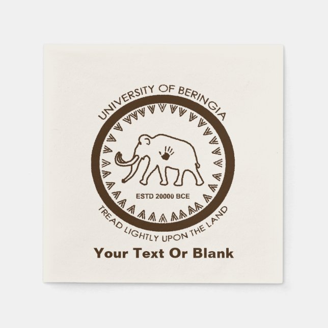 University of Beringia Mammoth Napkins (Front)