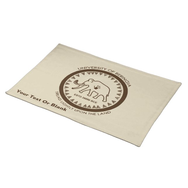 University of Beringia Mammoth Placemat (On Table)
