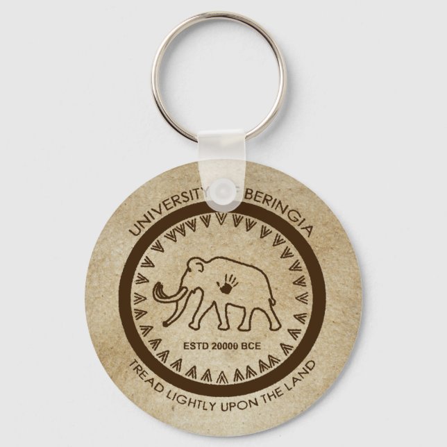 University of Beringia Mammoth Seal Keychain (Front)