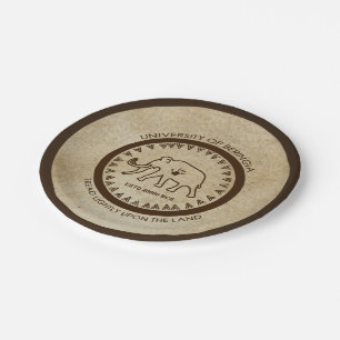 University of Beringia Mammoth Seal Paper Plates
