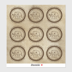 University of Beringia Mammoth Seal Sticker