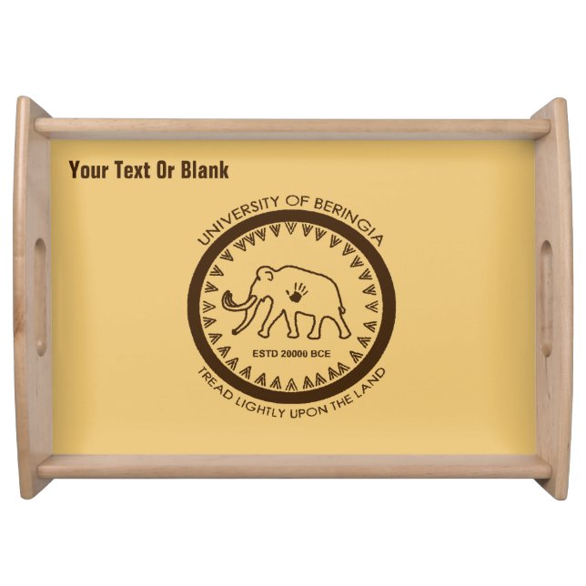 University of Beringia Mammoth Serving Tray (Front)
