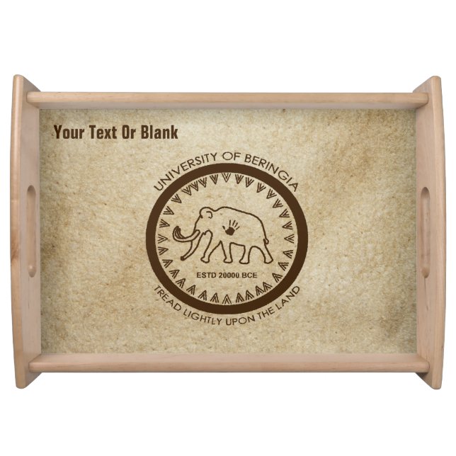 University of Beringia Mammoth Serving Tray (Front)