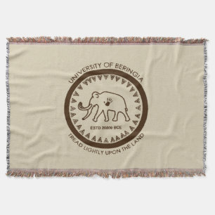 University of Beringia Mammoth Throw Blanket