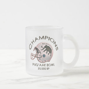 University of Beringia Puq'aak Bowl Championship Frosted Glass Coffee Mug