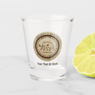 University of Beringia Woolly Mammoth Seal Shot Glass