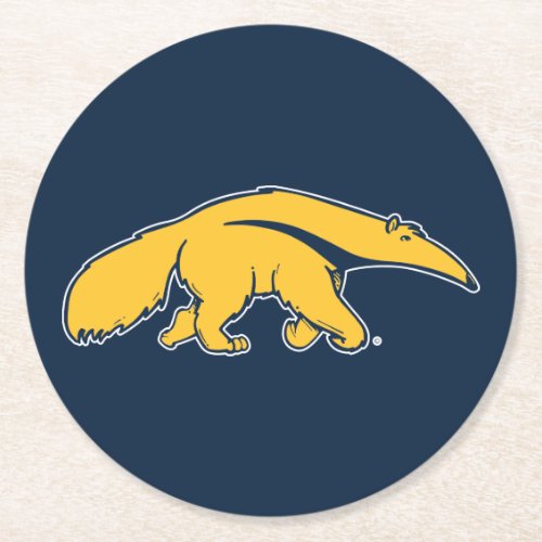 University of California Irvine Anteater Round Paper Coaster