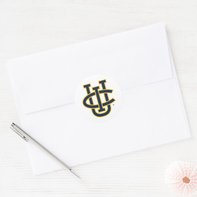 University of California, Irvine Logo Classic Round Sticker (Envelope)