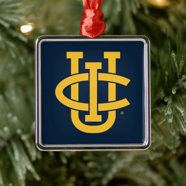 University of California, Irvine Logo Metal Ornament (Tree)