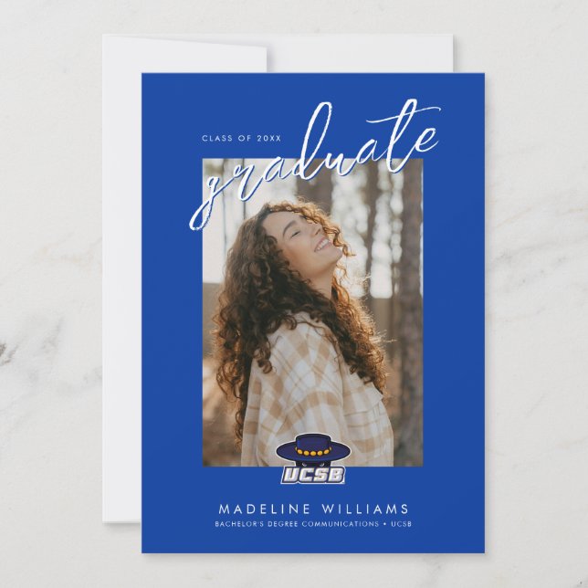 University of California Santa Barbara Graduation Announcement (Front)