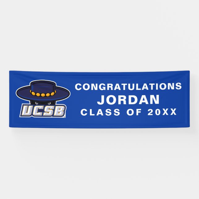 University of California Santa Barbara Graduation Banner (Horizontal)