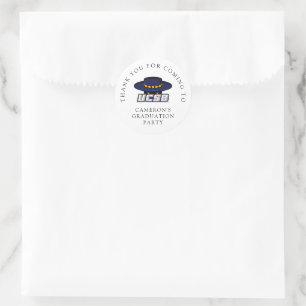 University of California Santa Barbara Graduation Classic Round Sticker