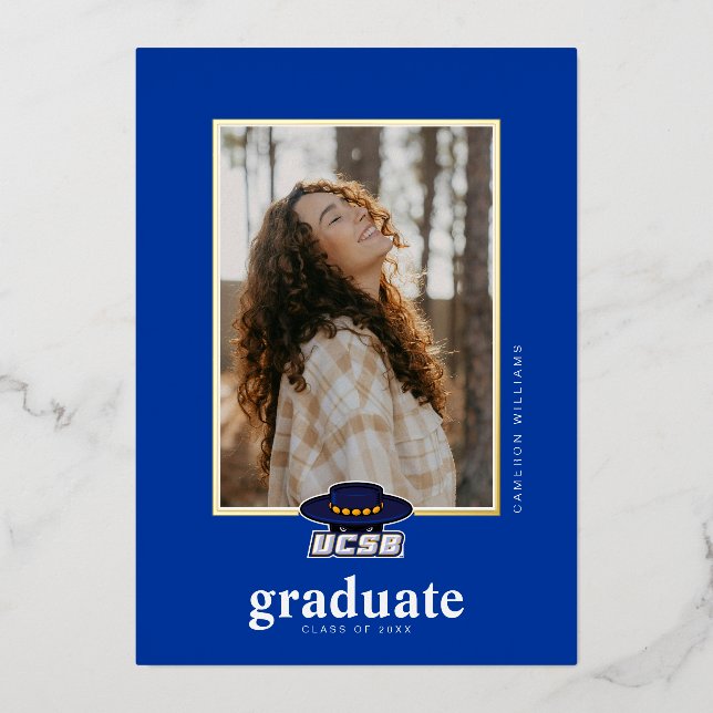 University of California Santa Barbara Graduation Foil Invitation (Front)
