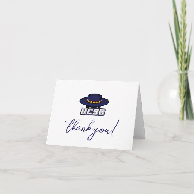 University of California Santa Barbara Graduation Thank You Card (Front)