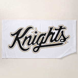 University of Central Florida Knights Script Logo Beach Towel