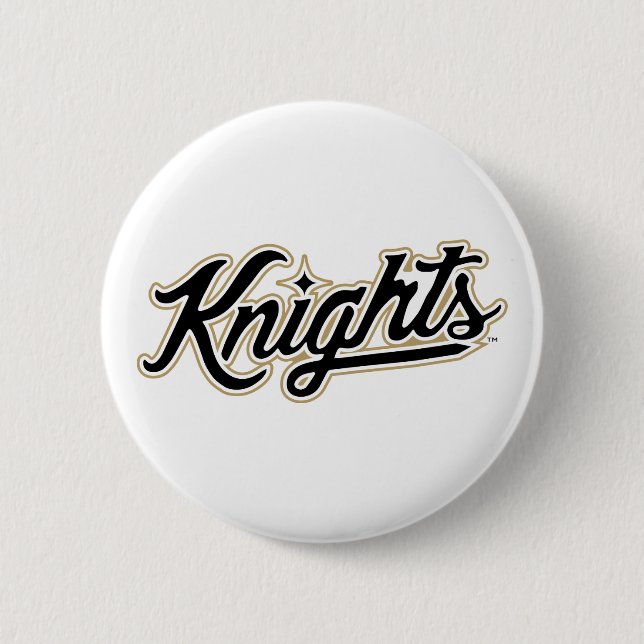 University of Central Florida Knights Script Logo Button (Front)