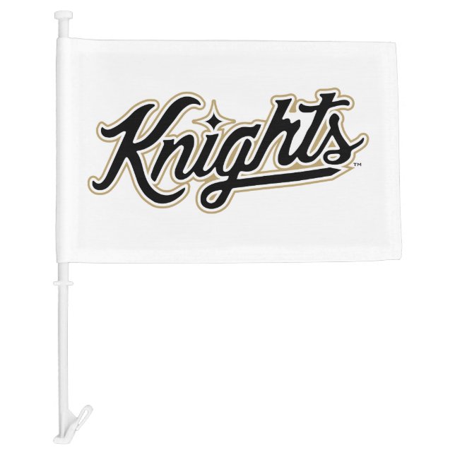 University of Central Florida Knights Script Logo Car Flag (Front)