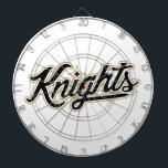 University of Central Florida Knights Script Logo Dart Board<br><div class="desc">Show your school pride with this official University of Central Florida script logo. Featuring the iconic UCF Knights script in black and gold, this design is perfect for fans, students, and alumni. Whether it's game day or just a casual day on campus, this design is a great way to represent...</div>