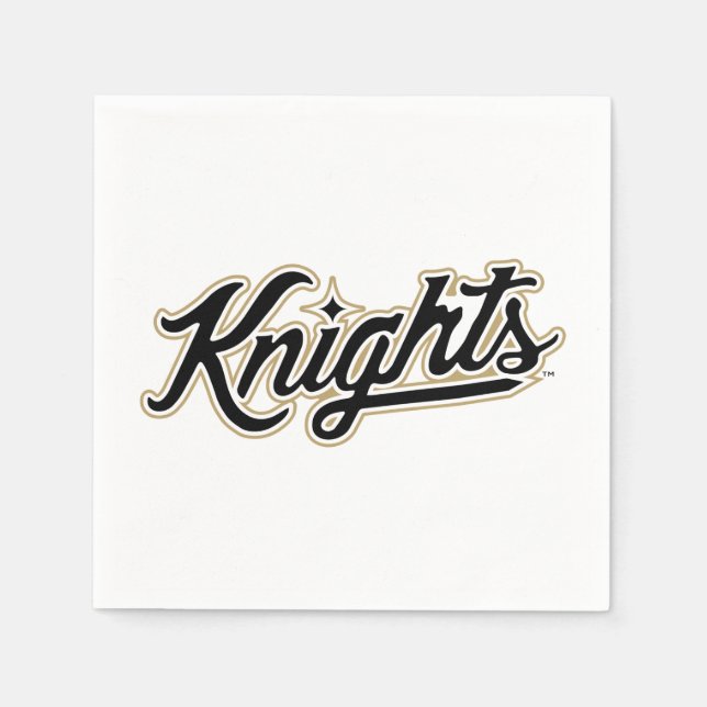 University of Central Florida Knights Script Logo Napkins (Front)