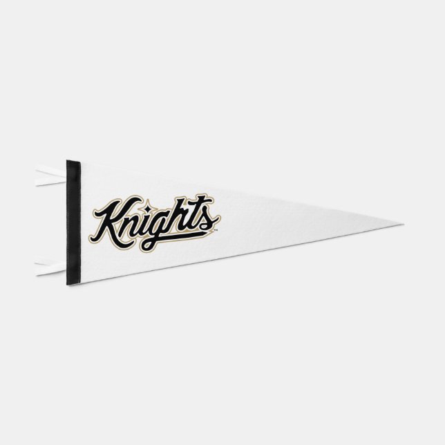 University of Central Florida Knights Script Logo Pennant Flag (Front)