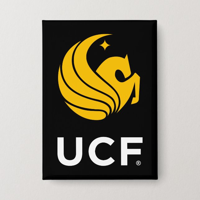 University of Central Florida UCF Pegasus Logo Button (Front)