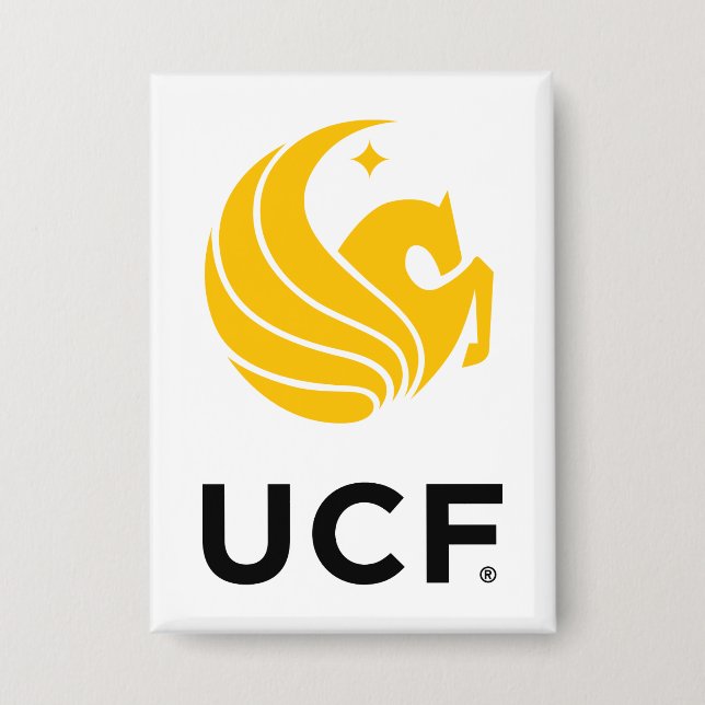 University of Central Florida UCF Pegasus Logo Button (Front)