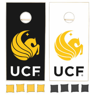 University of Central Florida UCF Pegasus Logo Cornhole Set
