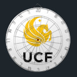 University of Central Florida UCF Pegasus Logo Dart Board<br><div class="desc">Show your school pride with this official University of Central Florida logo. Featuring the iconic UCF Pegasus crest,  this design is perfect for fans,  students,  and alumni. Whether it's game day or just a casual day on campus,  this design is a great way to represent your favorite university.</div>